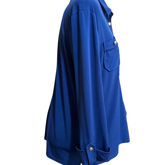 Karl Lagerfeld slow fashion, preppy, corp core, minimalist long sleeve shirt - Picture 4 of 10